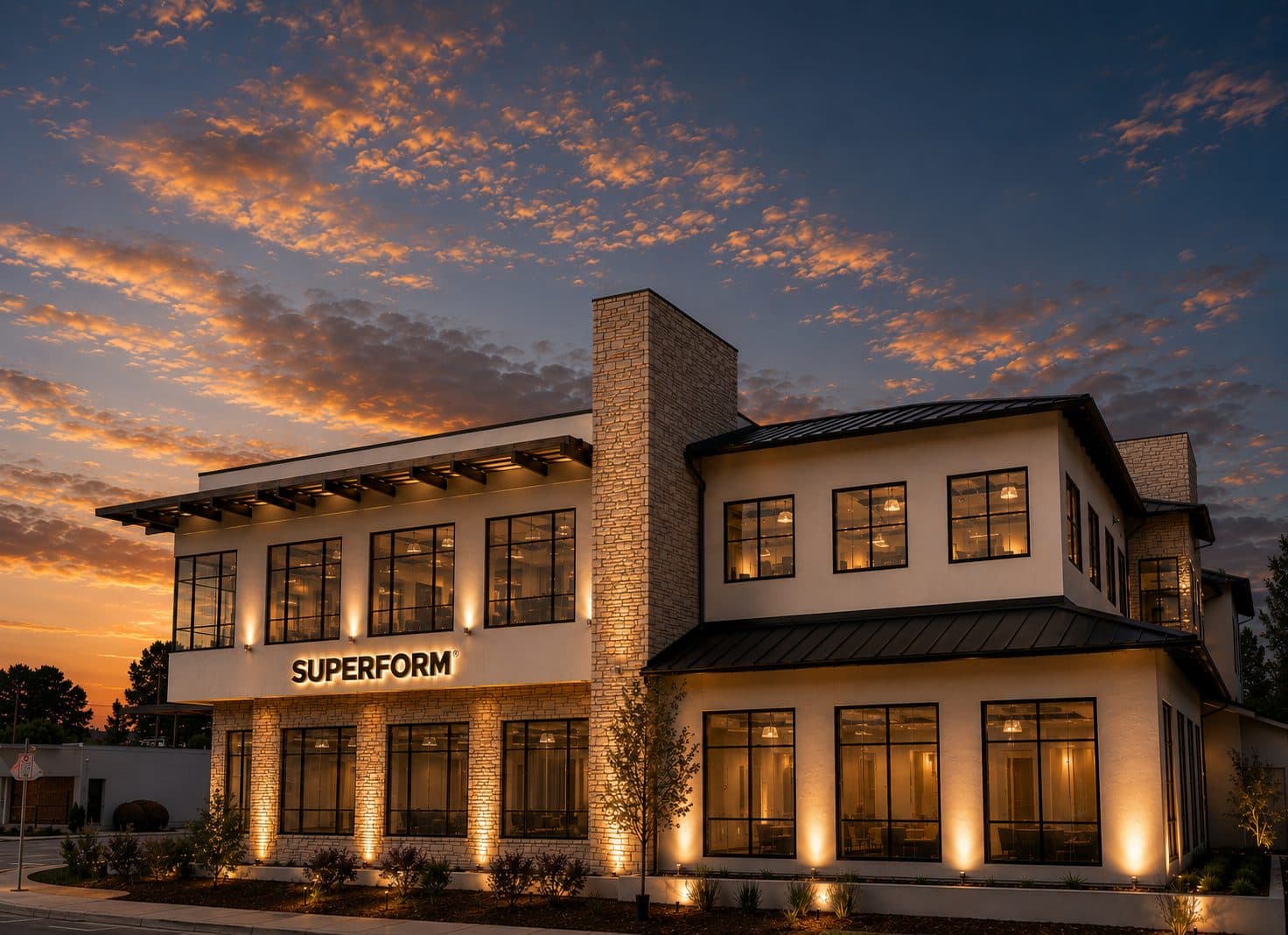 A building with the Superform logo